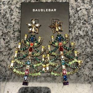 BaubleBar Christmas Tree Earrings
